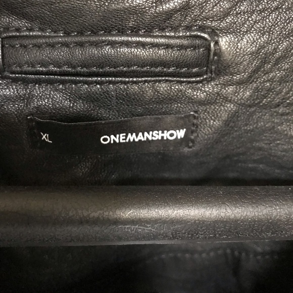 One Man Show Jadakiss Motorcycle Lambskin Jacket - Picture 8 of 12